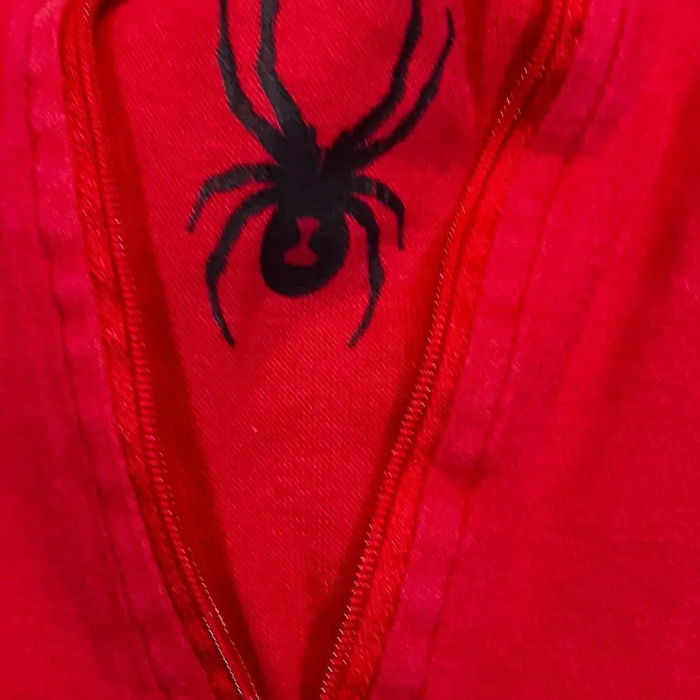 Spyder Budweiser Red Quarter Zip Sweatshirt XXL Racing Beer Logo Pullover‎